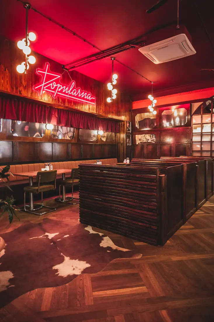 Wnętrze restauracji Popularna w Lublinie